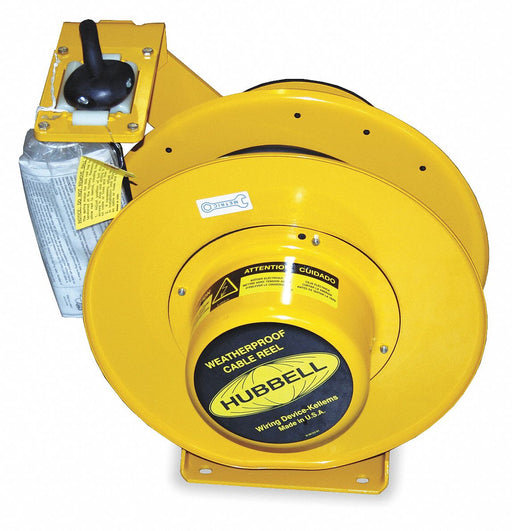 ExtensionCordReel Yellow 50ft 12AWG