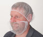 Beard Cover Polyester White Uni PK100