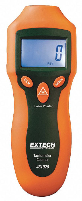 Laser Tachometer +/-0.05% RPM Acc LCD