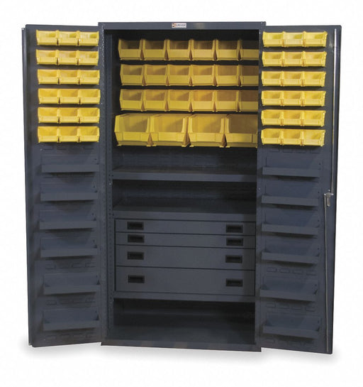 K4934 Bin Cabinet Gray 72 x36 x24 58YllwBns