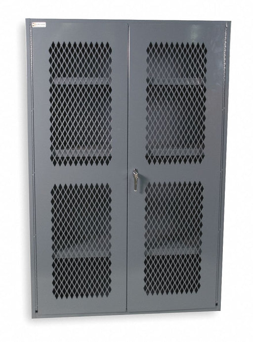 Storage Cabinet 72 x48 x18 Gray 3Shlv