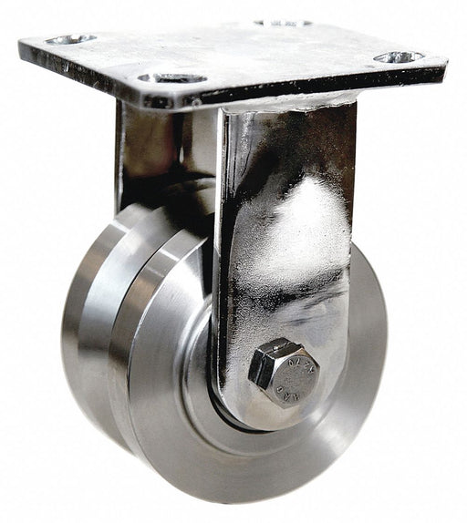 Plate Caster Rigid SS 6 H