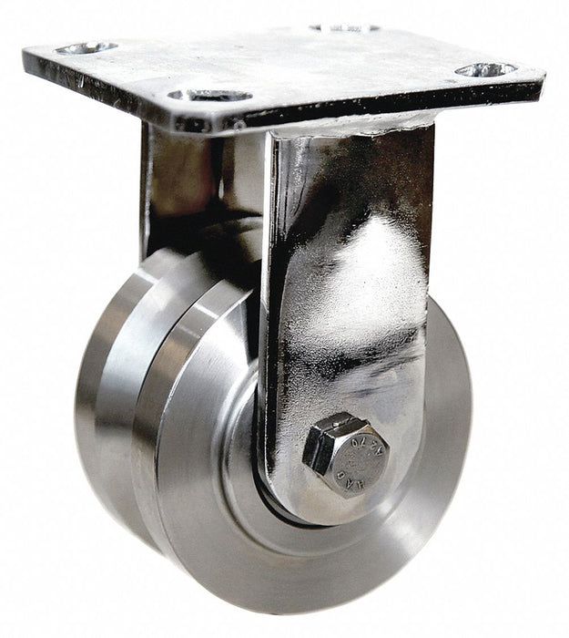 Plate Caster Rigid SS 6 H