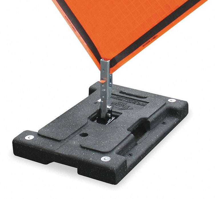 Sign Stand Rubber 12 in Maximum Mast H