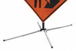 Sign Stand Aluminum 18 in Maximum Mast H