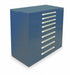 ModDrwrCab 59 x60 x28 Dark Blue 9Drwr