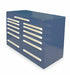 ModDrwrCab 44 x60 x28 Dark Blue 13Drwr
