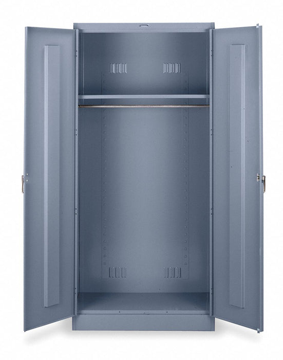 F0308 Storage Cabinet 78 x36 x18 MdGry 1Shlv