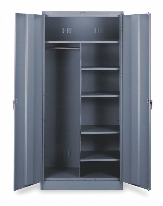 Storage Cabinet 78 x36 x24 MdGry 5Shlv