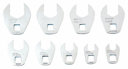 Crowfoot Skt Set Steel DvSz 3/8 SAE