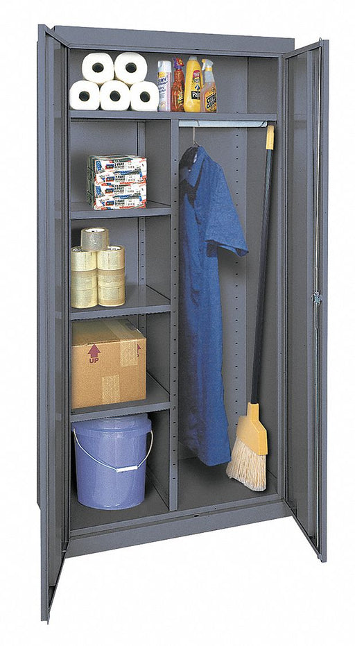 Storage Cabinet 72 x36 x18 Gray 5Shlv