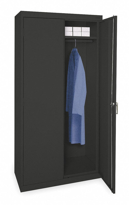 Storage Cabinet 72 x36 x18 Black 1Shlv