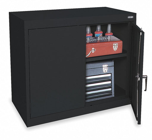 F8663 Storage Cabinet 30 x36 x18 Black 1Shlv