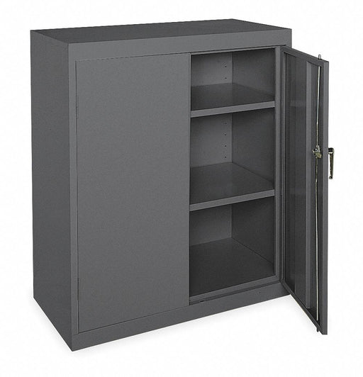 F8662 Storage Cabinet 42 x36 x18 Gray 2Shlv