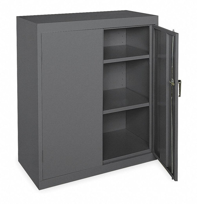 F8662 Storage Cabinet 42 x36 x18 Gray 2Shlv