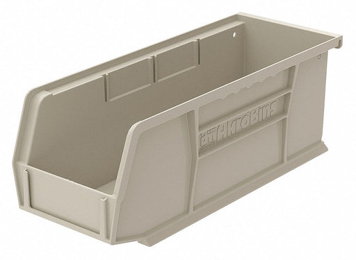 F8685 Hang and Stack Bin Stone Plastic 4 in