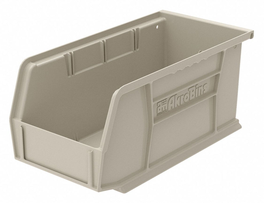 F8657 HangandStackBin 10.875inL 5.5inW Plastic