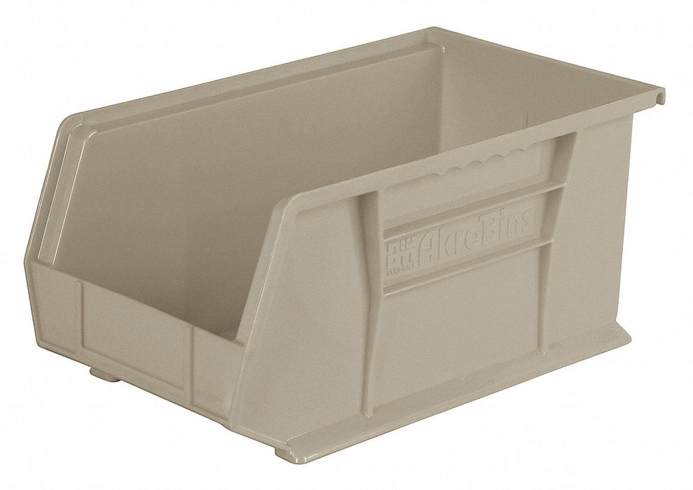 F8697 HangandStackBin 14.75inL 8.25inW Plastic