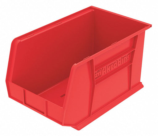 F8691 Hang and Stack Bin Red Plastic 10 in