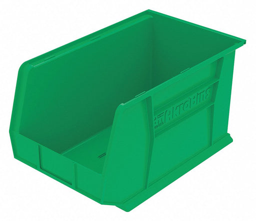 F8691 Hang and Stack Bin Green Plastic 10 in
