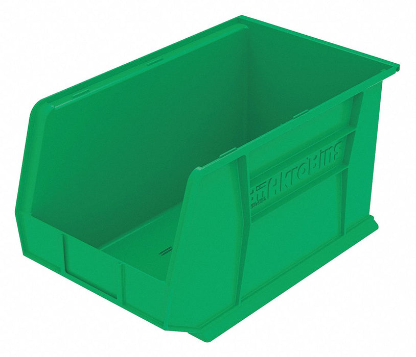 F8691 Hang and Stack Bin Green Plastic 10 in