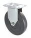 Plate Caster Rigid Rubber 4 13/16 H