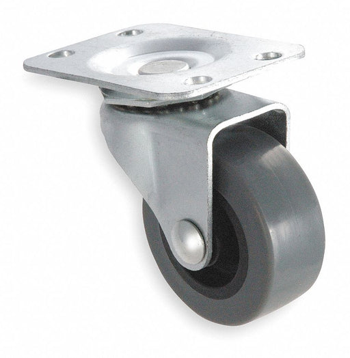 Plate Caster Swivel TPR 3 1/2 H