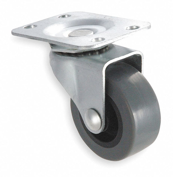 Plate Caster Swivel TPR 3 1/2 H