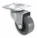 Plate Caster Swivel Rubber 6 3/16 H