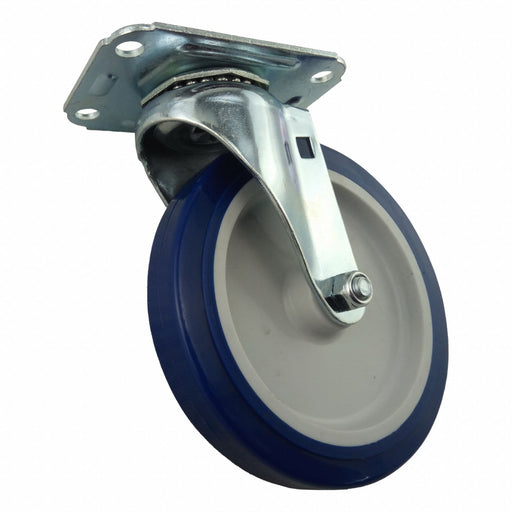 Plate Caster Swivel Polyurethane 5 3/4 H