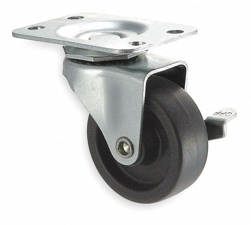 Plate Caster Swivel Polyolefin 2 1/2 H