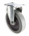 Plate Caster Rigid Rubber 5 3/16 H