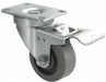 Plate Caster Swivel Rubber 6 3/16 H