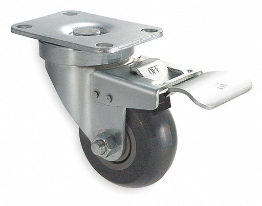 PlateCaster Swivel Polyurethane 5 3/16 H