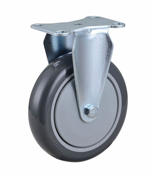 Plate Caster Rigid Polyurethane 6 3/16 H