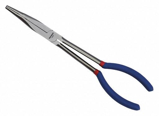 Bent Long Nose Plier 10-7/8 L Serrated