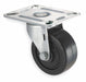Plate Caster Swivel Rubber 3 3/4 H
