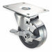 Plate Caster Swivel Rubber 3 3/4 H
