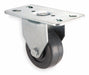 Plate Caster Rigid Rubber 3 3/4 H