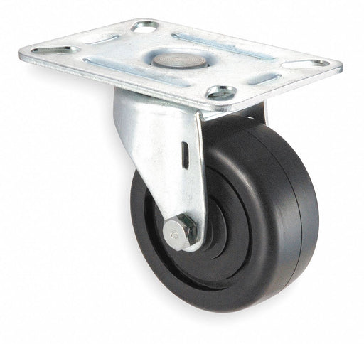 Plate Caster Swivel Polyolefin 3 1/2 H