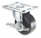 Plate Caster Swivel Rubber 3 3/4 H