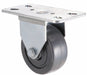 Plate Caster Rigid Rubber 3 7/16 H