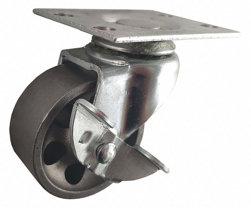 Plate Caster Swivel Iron 2 11/16 H