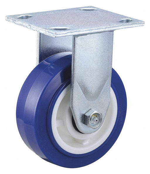 Plate Caster Rigid Polyurethane 6 1/2 H