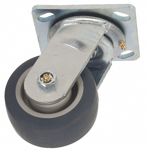 Plate Caster Swivel Rubber 5 5/8 H