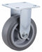 Plate Caster Rigid Rubber 7 1/2 H