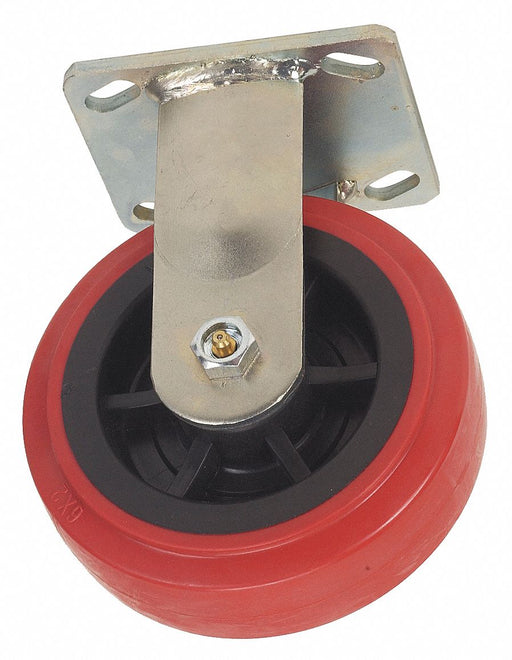 Plate Caster Rigid Polyurethane 9 1/2 H