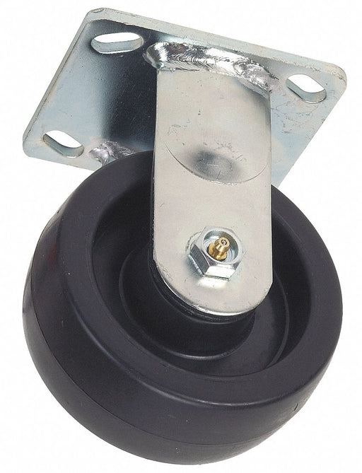 Plate Caster Rigid Nylon 5 5/8 H