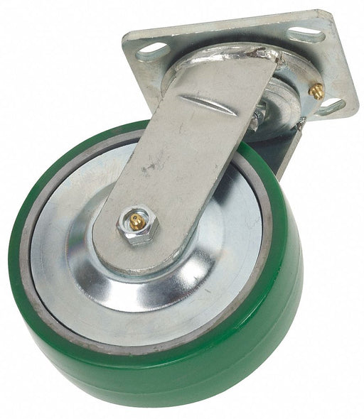 Plate Caster Swivel Polyurethane 9 1/2 H