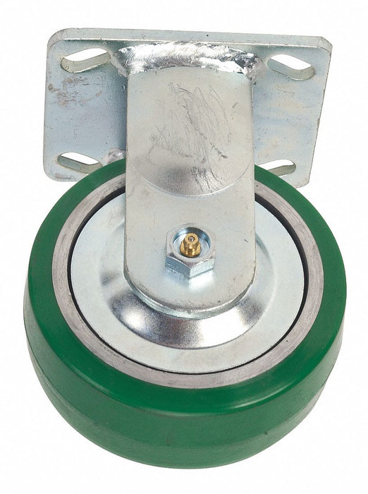 Plate Caster Rigid Polyurethane 7 1/2 H